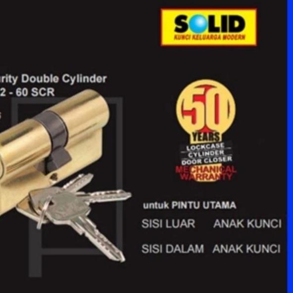 cylinder key silinder anak kunci pintu solid komputer - silver