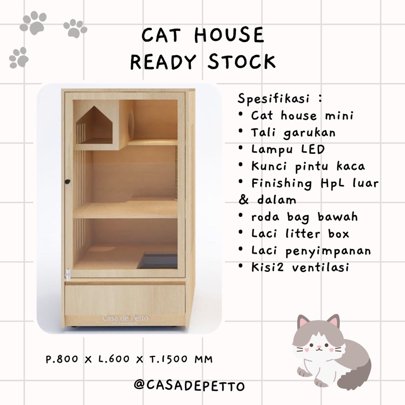 Cat House Rumah Kucing model 3
