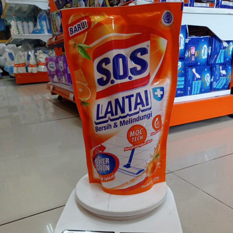SOS lantai 700ml orange splash