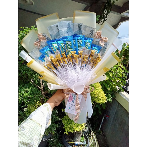 buket snak + uang asli
