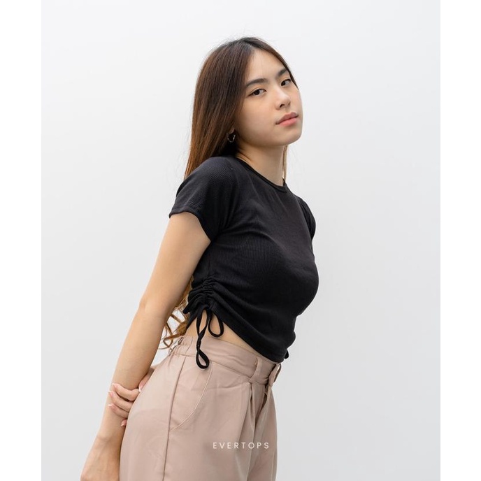 JUDY KNIT SIDE-SCRUNCHED