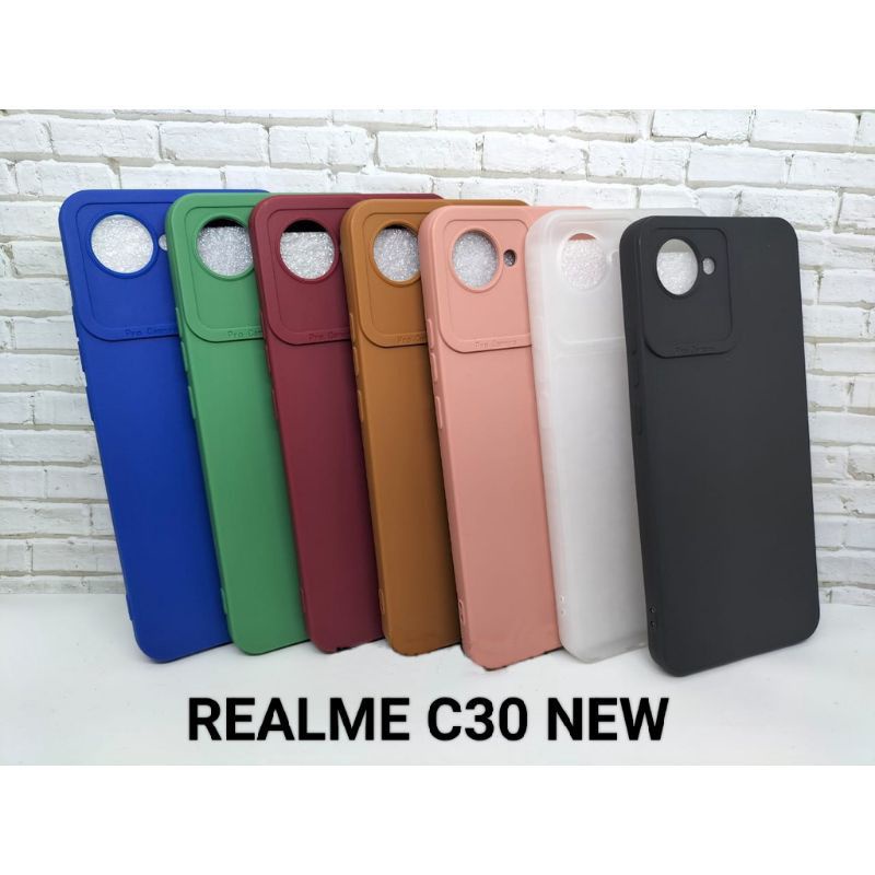 CASE SOFTCASE SILIKON MACARON REALME C30 NEW CASING TPU MATTE PRO CAMERA