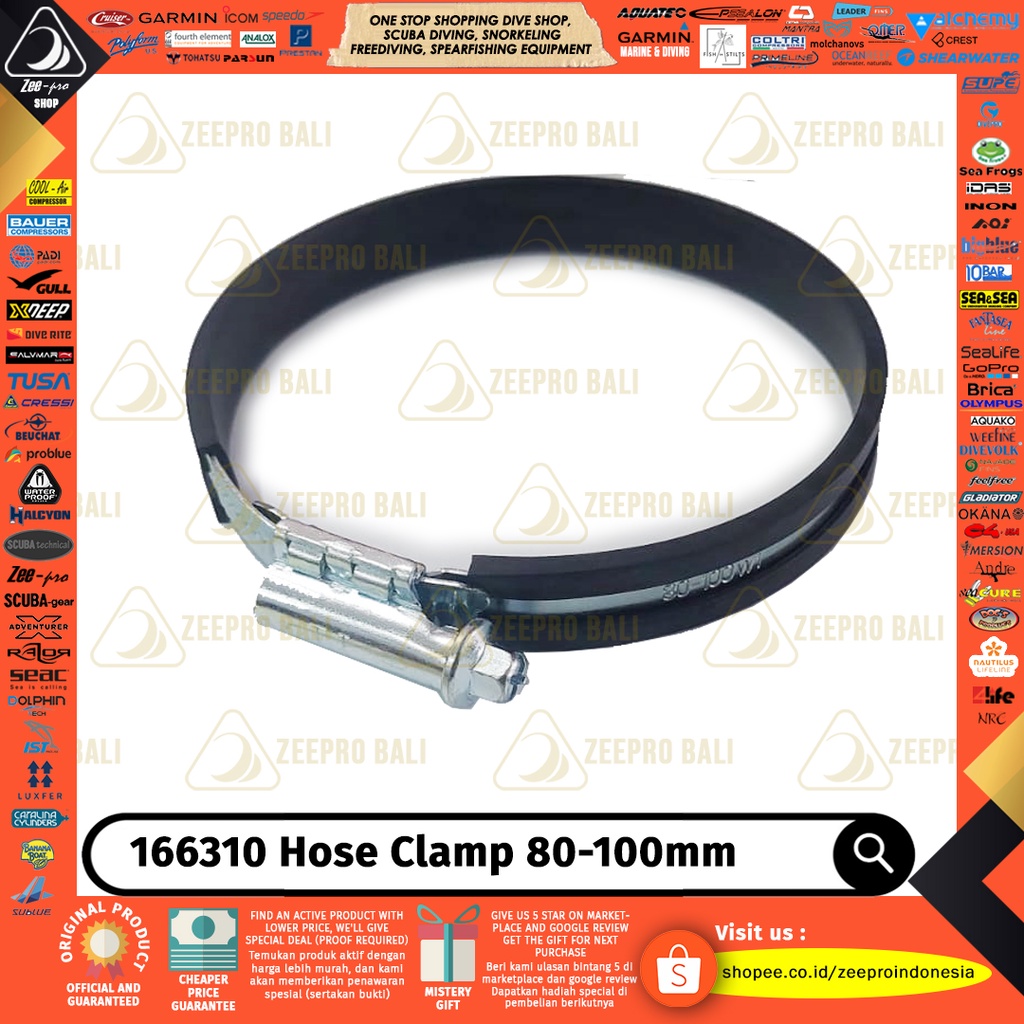 Clamp Hose Compressor Bauer 166310 Spare Part Kompresor Selam Original