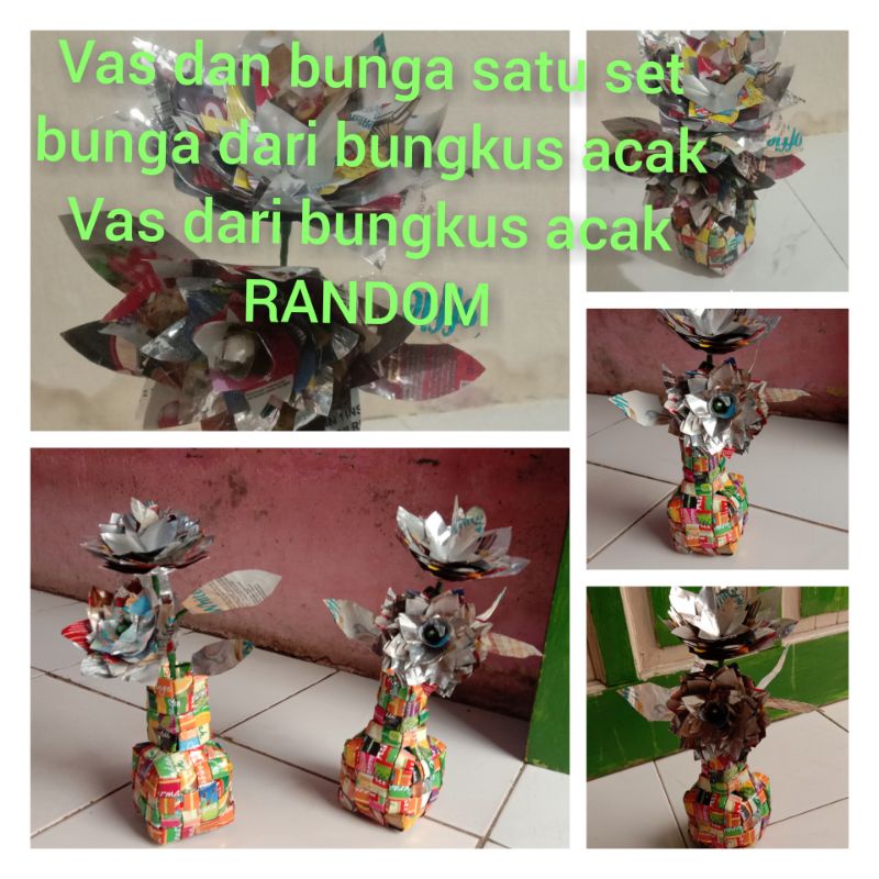 VAS MINUMAN ACAK/BUNGA DARI BUNGKUS ACAK/SATU SET/RANDOM