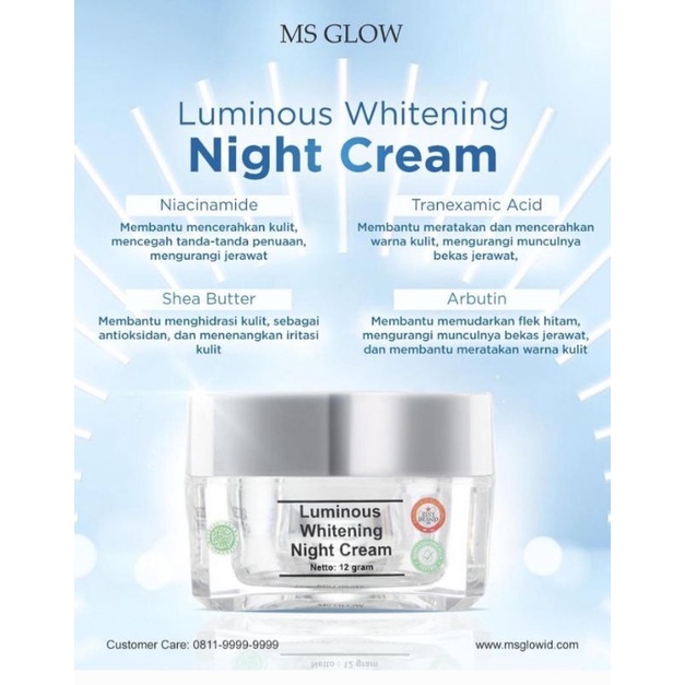 luminous night cream