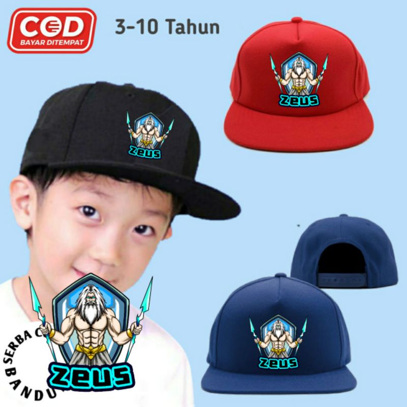 Topi Anak Snapback Zeus