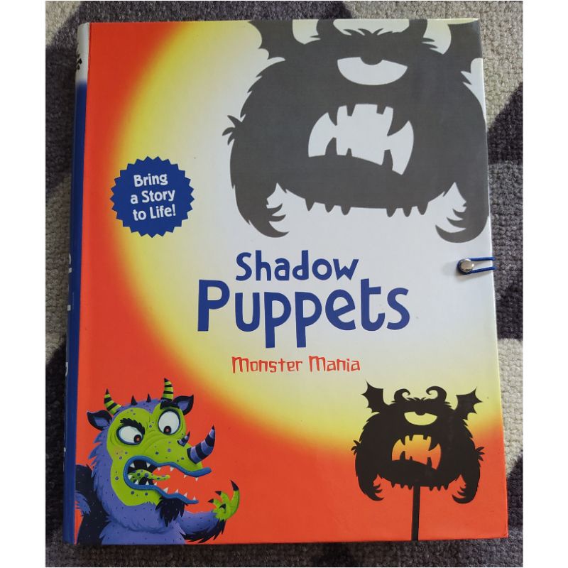 shadow monster puppet. mainan anak .bbw big bad wolf