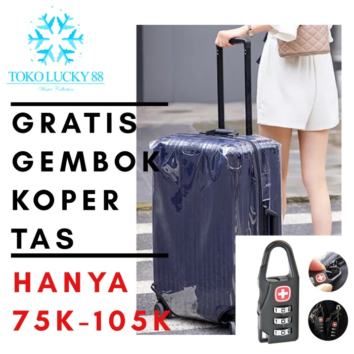 SARUNG KOPER TRANSPARAN 25/26/28/29 INCH