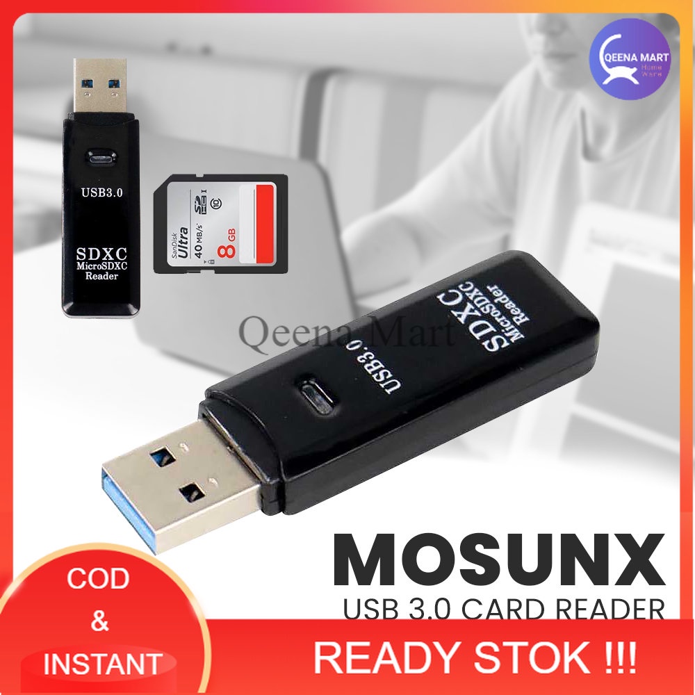 USB 3.0 Card Reader MicroSD & SD Card - SHTC-08