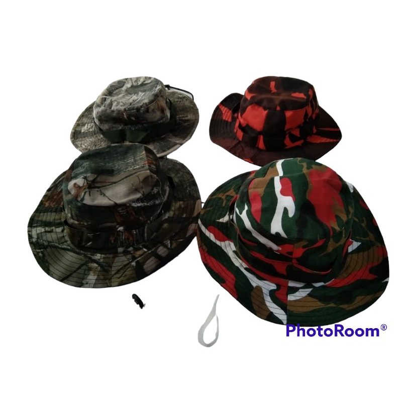 topi rimba loreng/polos