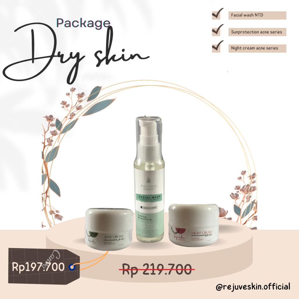 acne package for dry skin