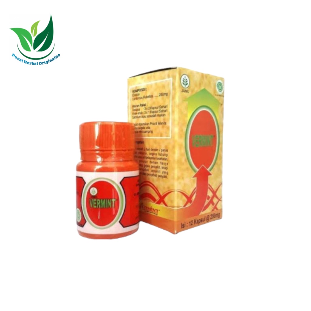VERMINT 12 KAPSUL - KAPSUL CACING VERMINT ORIGINAL