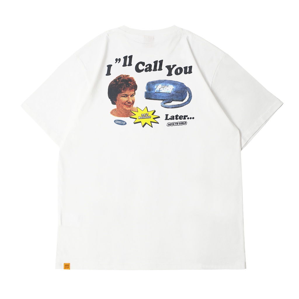 GOODSTEP Oversized Tshirt - Call You White