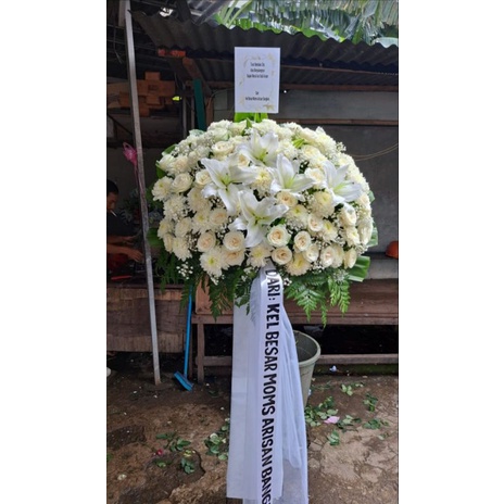 bunga stending/dukacita/wedding/anniversary