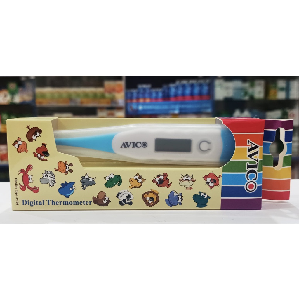 AVICO Termometer Digital 𝐋𝐞𝐧𝐭𝐮𝐫 𝟏 𝐏𝐂𝐒 - Termometer Ketiak Pengukur Suhu Badan