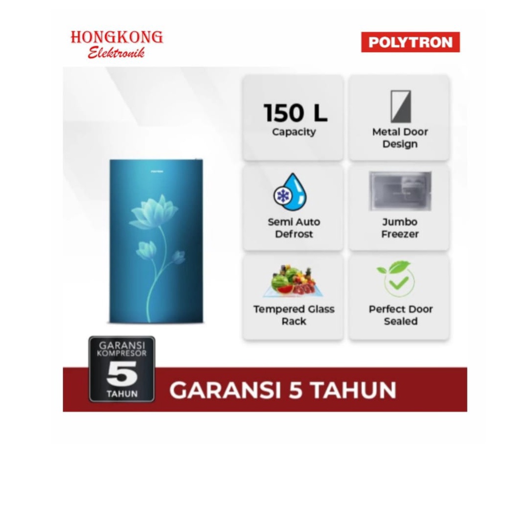 KULKAS 1 PINTU POLYTRON PRB 159