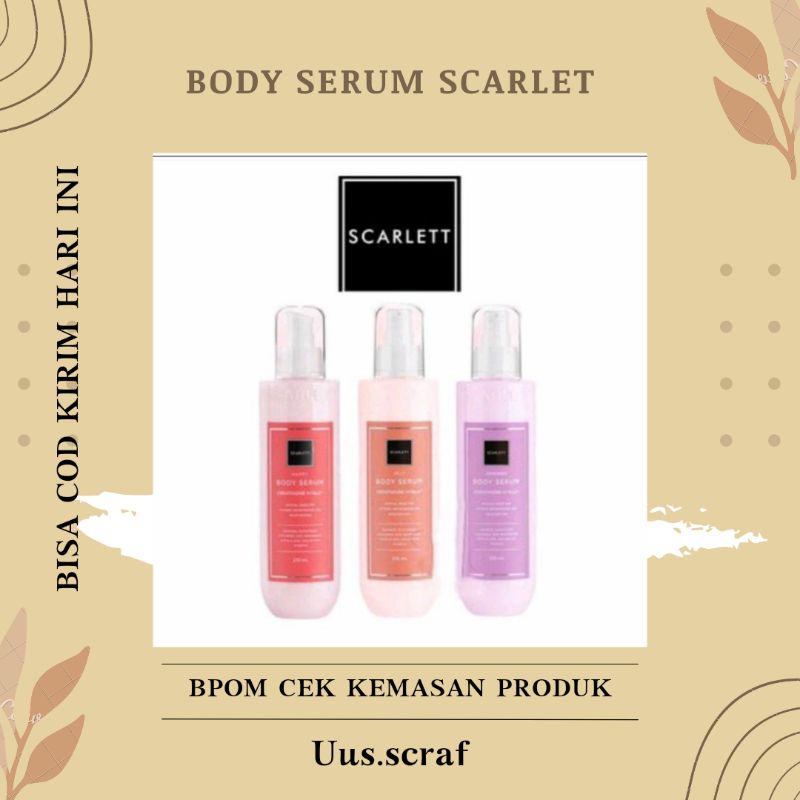 BODY SERUM SCARLET JOLY, CHARMING, HAPPY