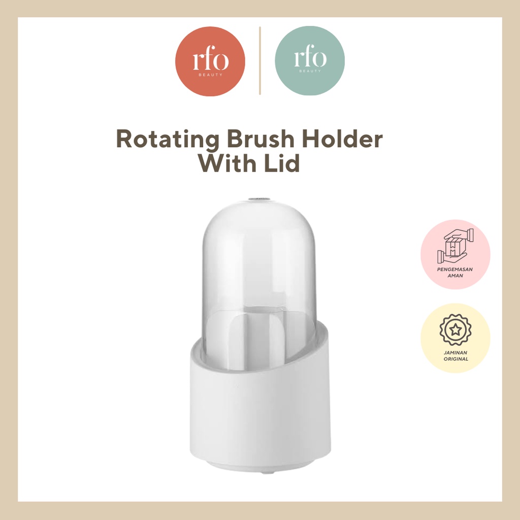Rotating Brush Holder with Lid