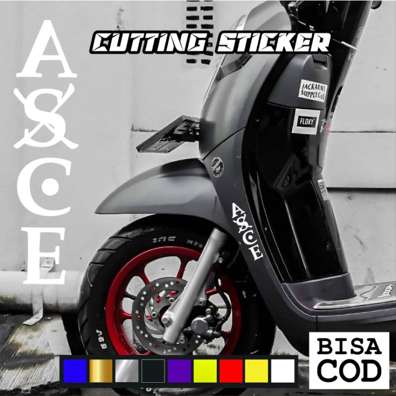 sticker ONE PIECE ASCE ACE LOGO