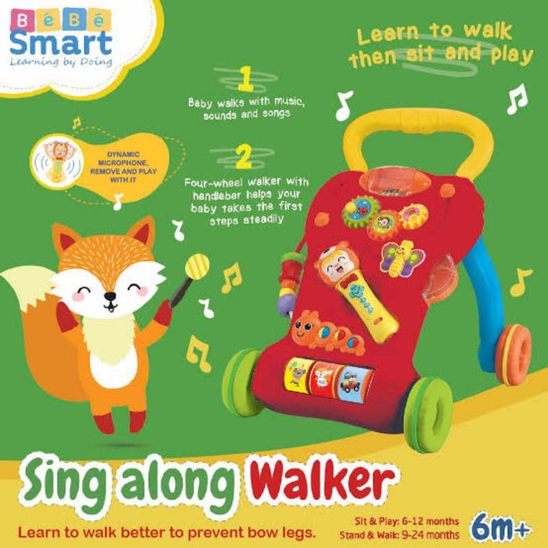 Sing A Long Walker Bebe Smart / Mainan Anak