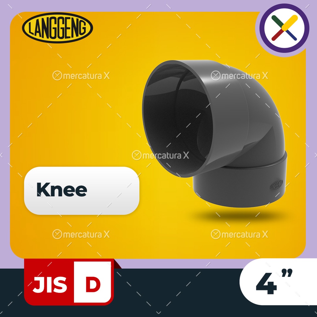 Knee JIS-D 4" - Fitting PVC