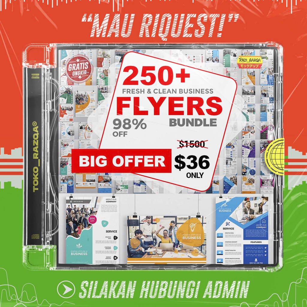 250+ Flyers Bundle ◖PSD◗