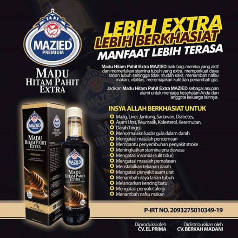 madu hitam extra propolis