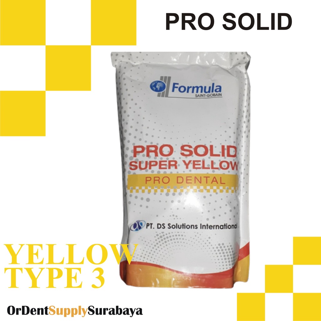 Gips stone dental pro solid super yellow type III