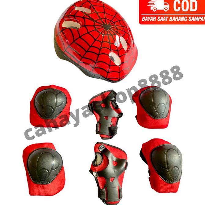 Now Helm motif &Deker Sepatu Roda Anak / Inline Skater Basic Protector