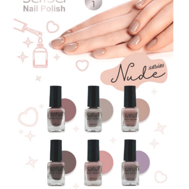 Salsa nude nail Polish/kutek salsa