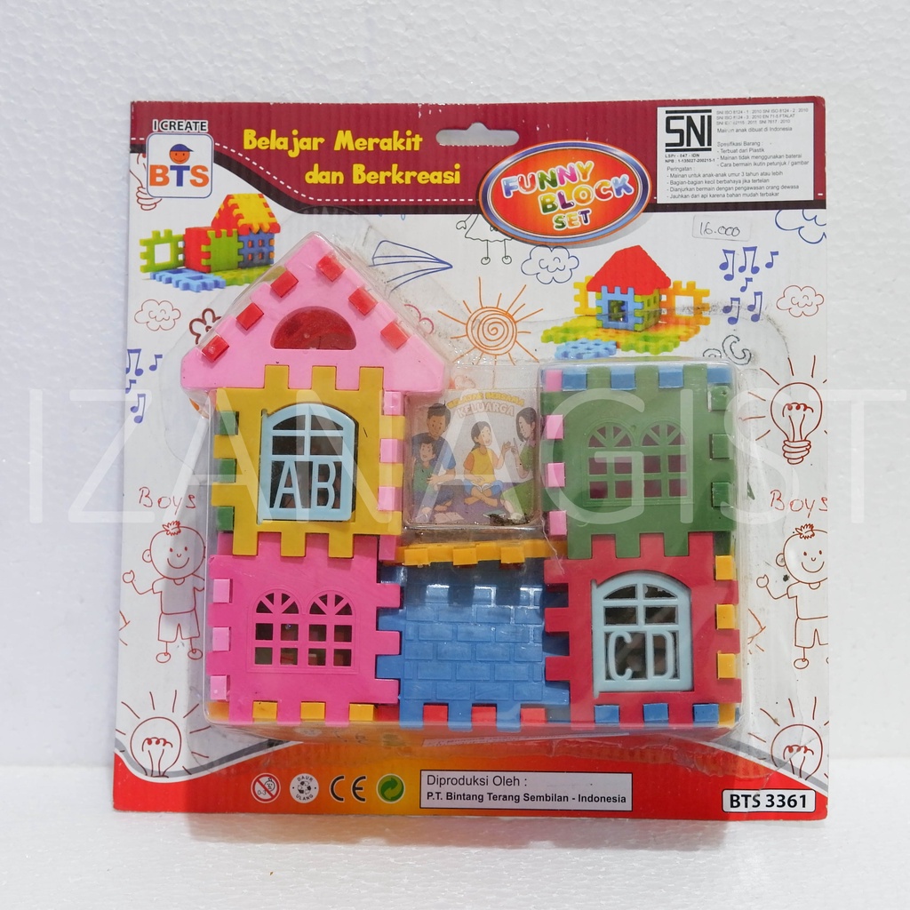 Mainan Anak Funny Block Set