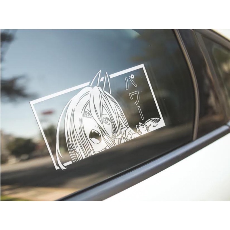 Stiker Decal Chainsaw Man Power