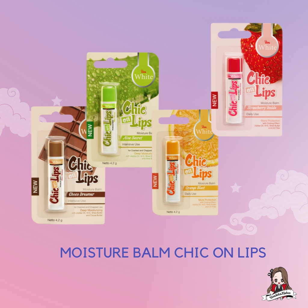 MOISTURE BALM CHIC ON LIPS