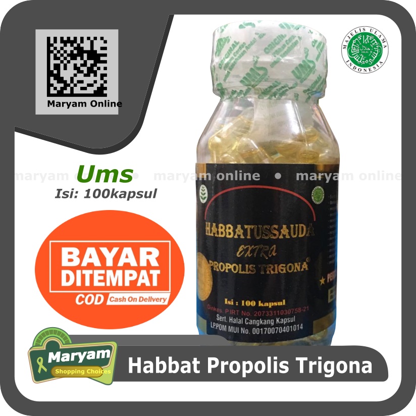 habbatussauda Extra propolis trigona ums 100kapsul