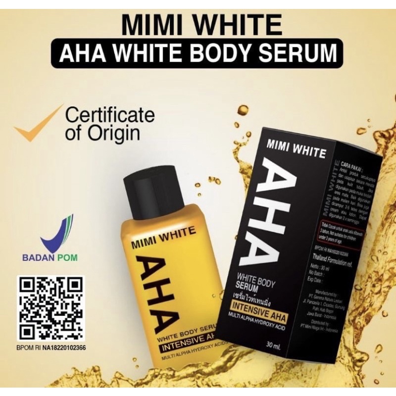 Mimi White AHA ORIGINAL 100% bpom