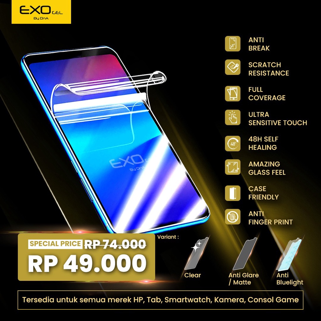 Exo Hydrogel Realme 5S Screen Protector - Not Tempered