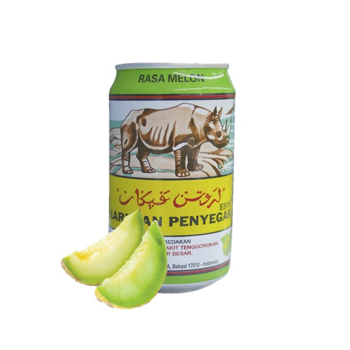 Larutan badak kaleng melon