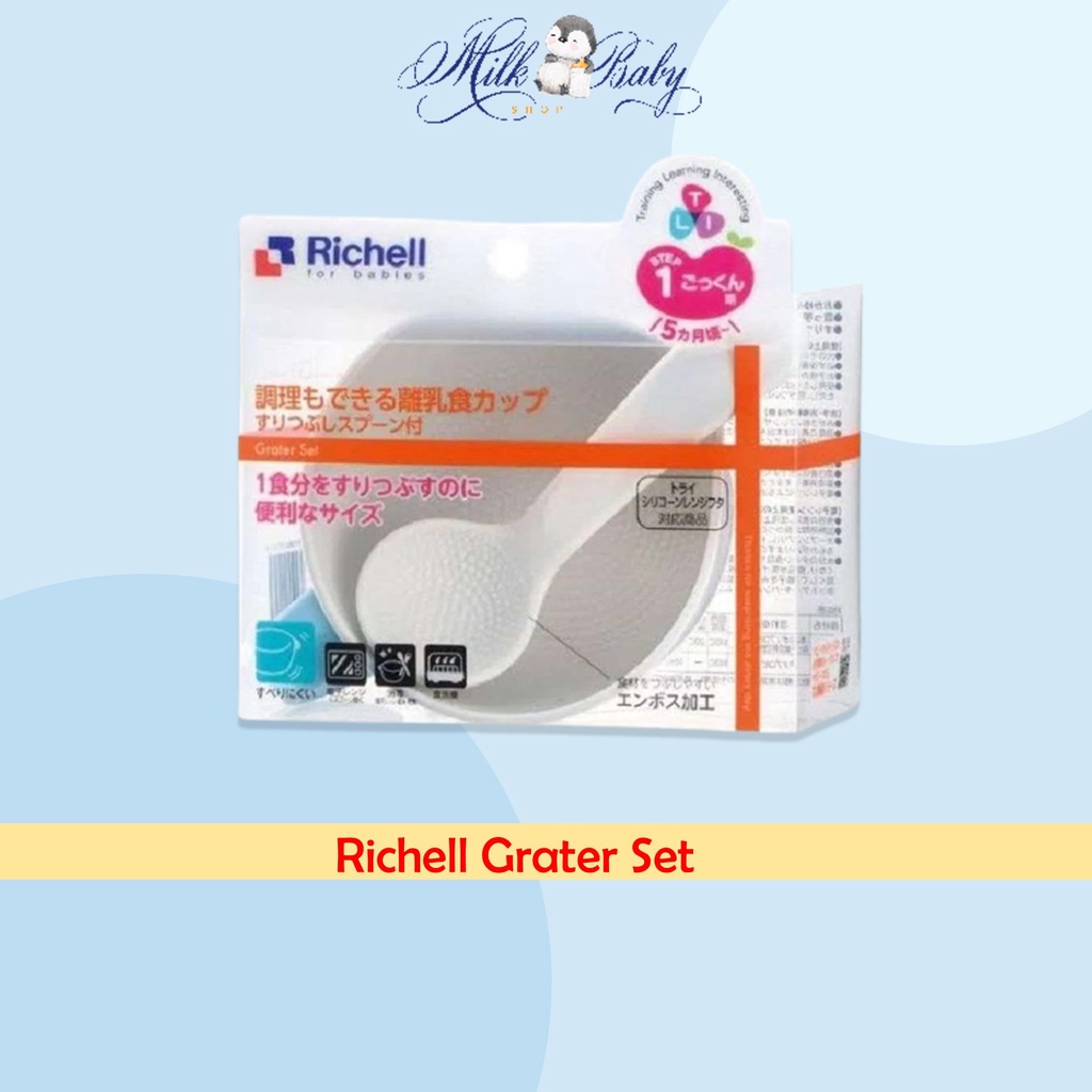 Richell For Babies Grater Set Step 1