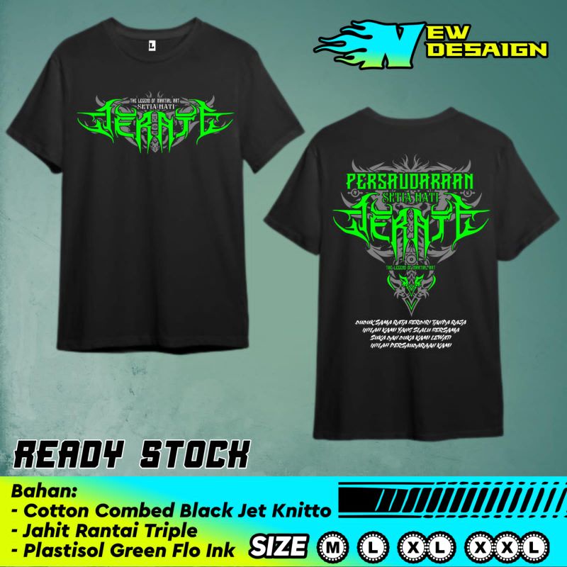 (KODE PSTR01) Kaos PSHT Black Jet Knitto