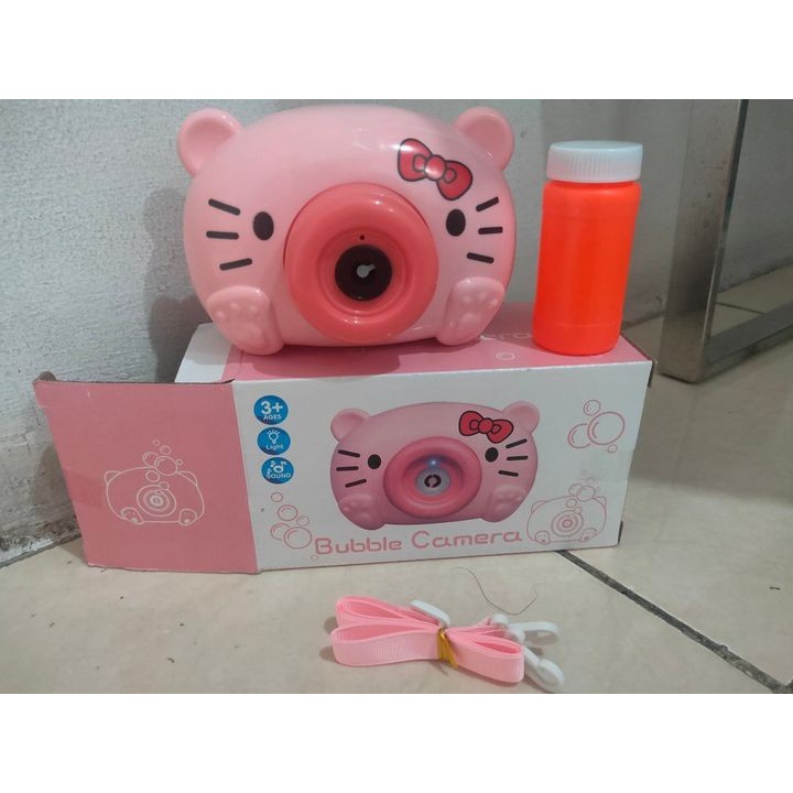 Mainan Kamera Bubble Camera Buble Gelembung Sabun Imut
