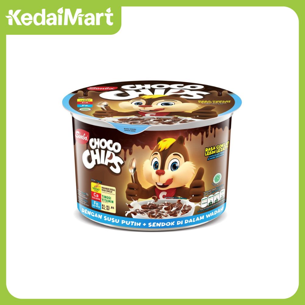 Simba Choco Chips Susu Putih Cup 37 / 34 Gram