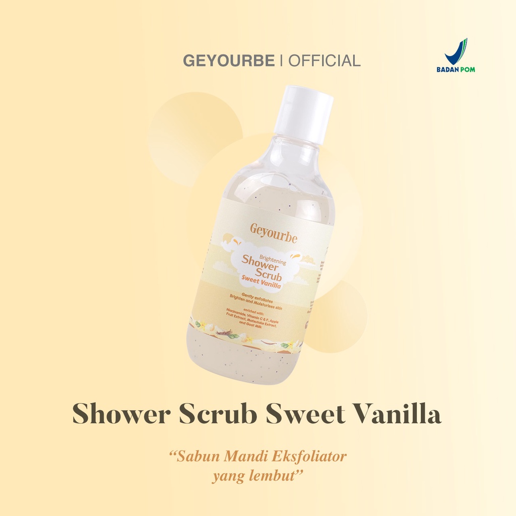 GEYOURBE Shower Scrub Sweet Vanilla