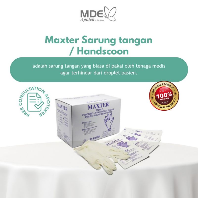 Maxter handsconn ukuran 6,5