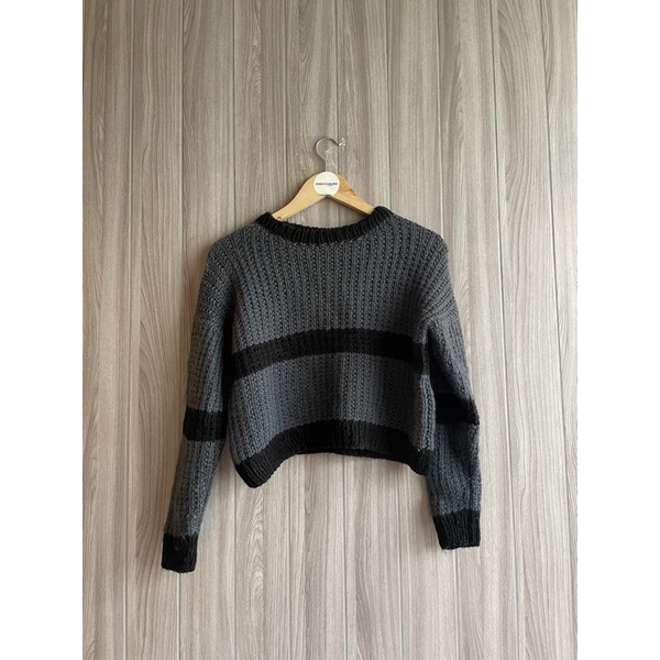 crop sweater rajut