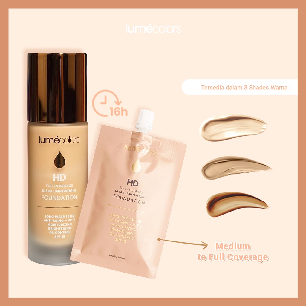 Lumecolors HD Foundation Full Coverage 30 ML