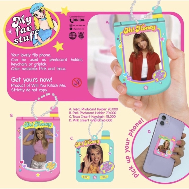 Phone Photocard Holder | Insert Frame Keychain | Insert Frame Griptok