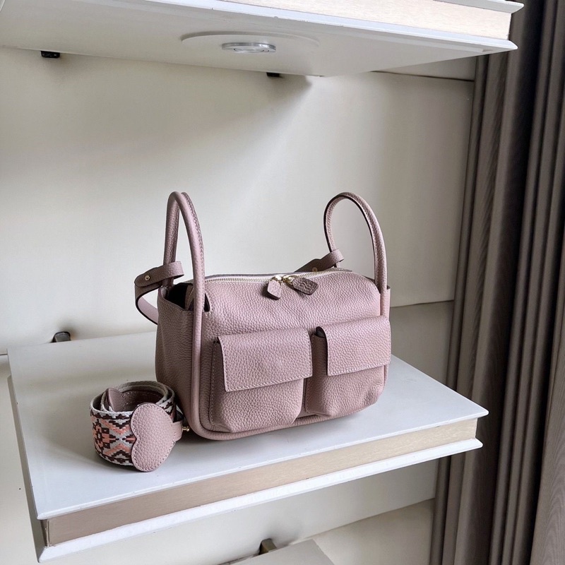 DP Brick Leather Nude Pink