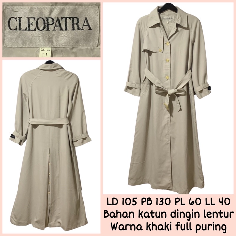 SINGLE BREASTED TRENCH COAT/ WRAP COAT