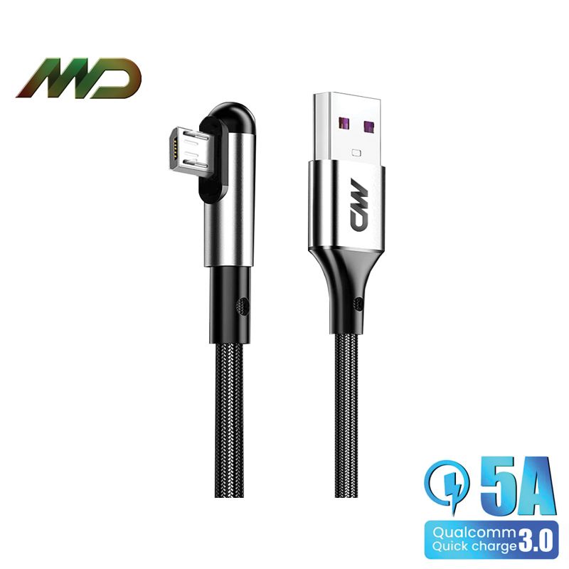 MD Elbow Kabel Data Fast Charging 5A/100W Micro USB