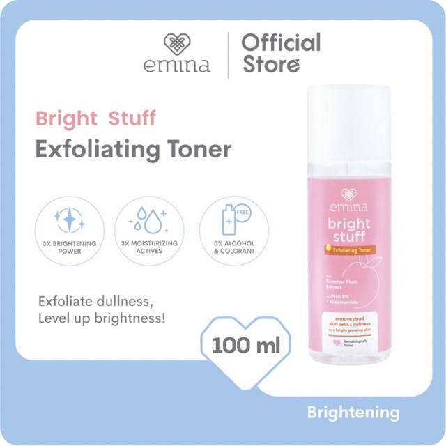 EMINA Bright Stuff Exfoliating toner